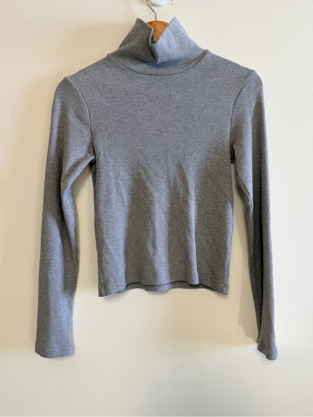 Donni Grey Ribbed Turtle Neck XS